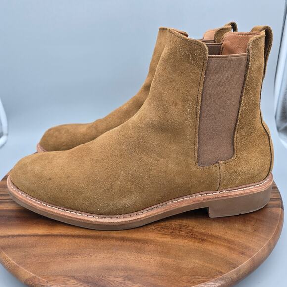 Allen Edmonds Denali Chelsea Boots Mens 12 3E Wide Brown Suede Leather Casual main image 7